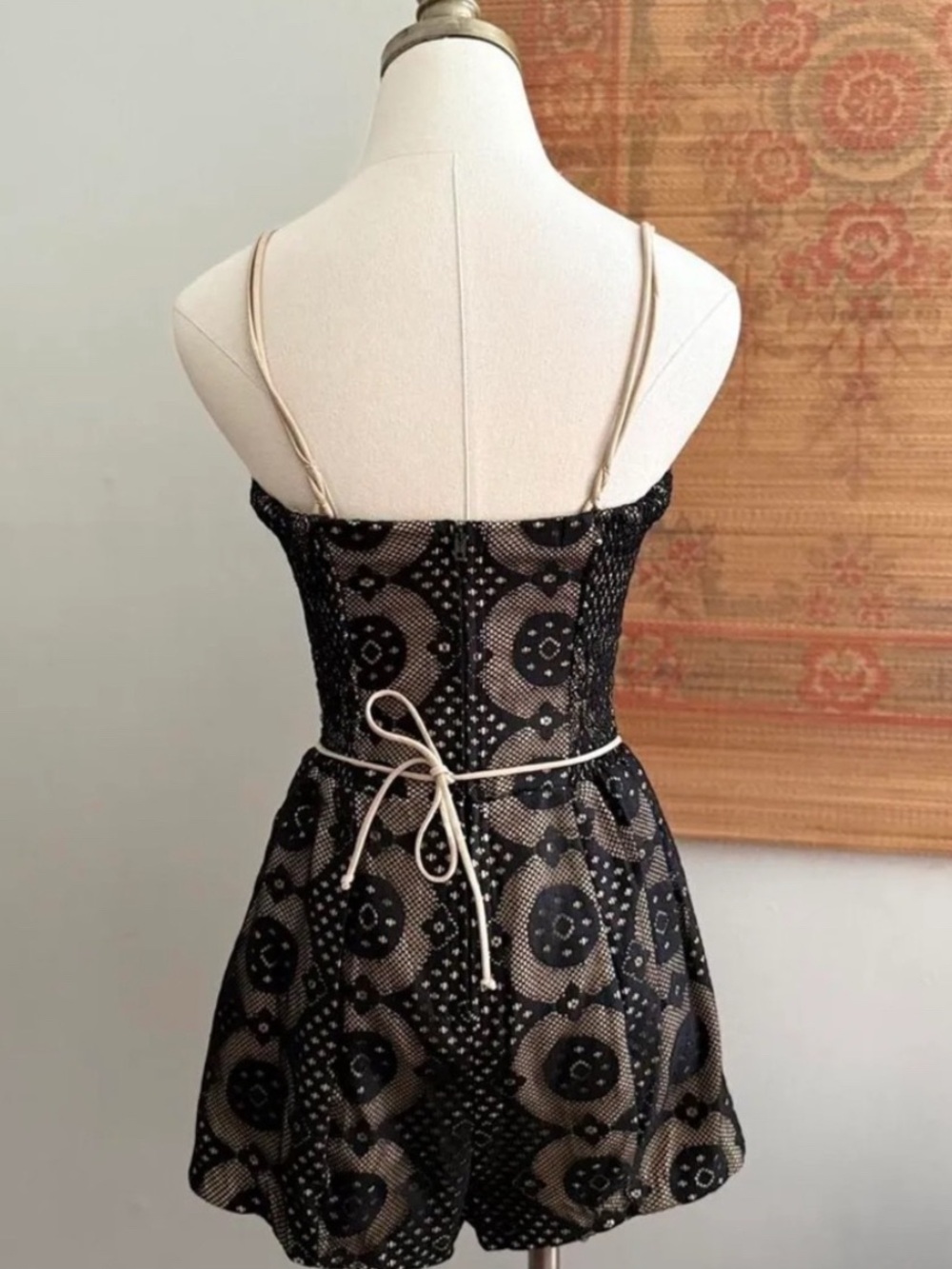 Vintage Black Lace Romper - Picture 3 of 7